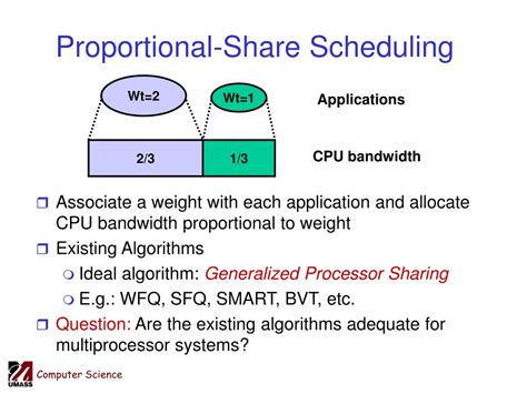 fair-share scheduling algorithm example|CPU Virtualization: Fair and Proportional Share Scheduling.